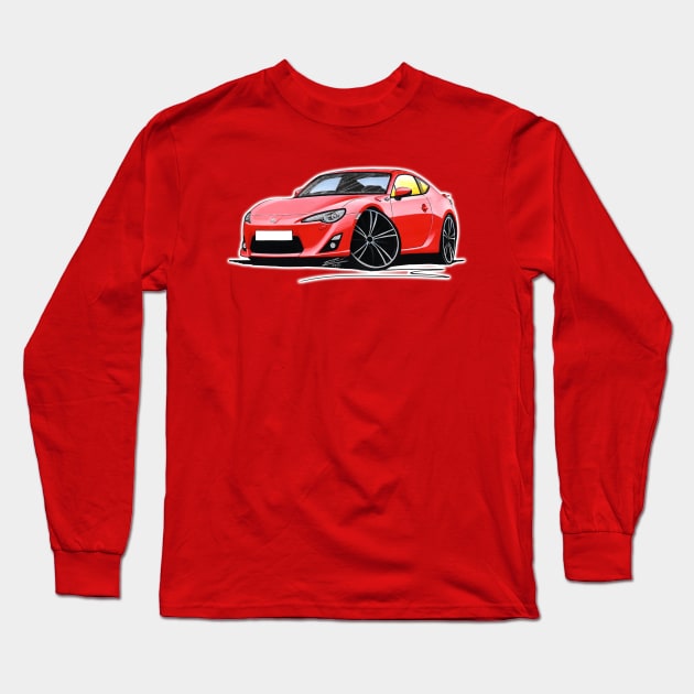 Toyota GT86 Red Long Sleeve T-Shirt by y30man5